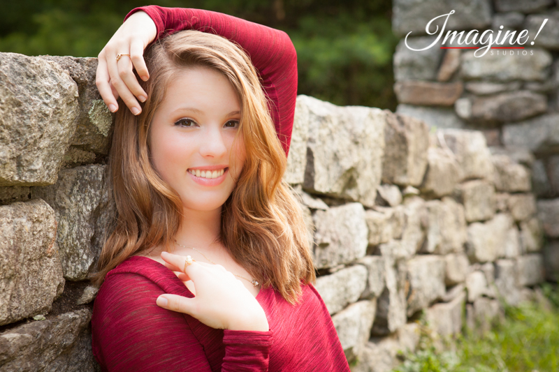 Bethany during her senior model outdoor photo session at Highland Lake Inn in Flat Rock, NC